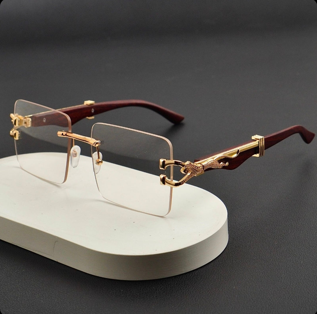 Transition Black – Rimless Sunglasses – S-1140