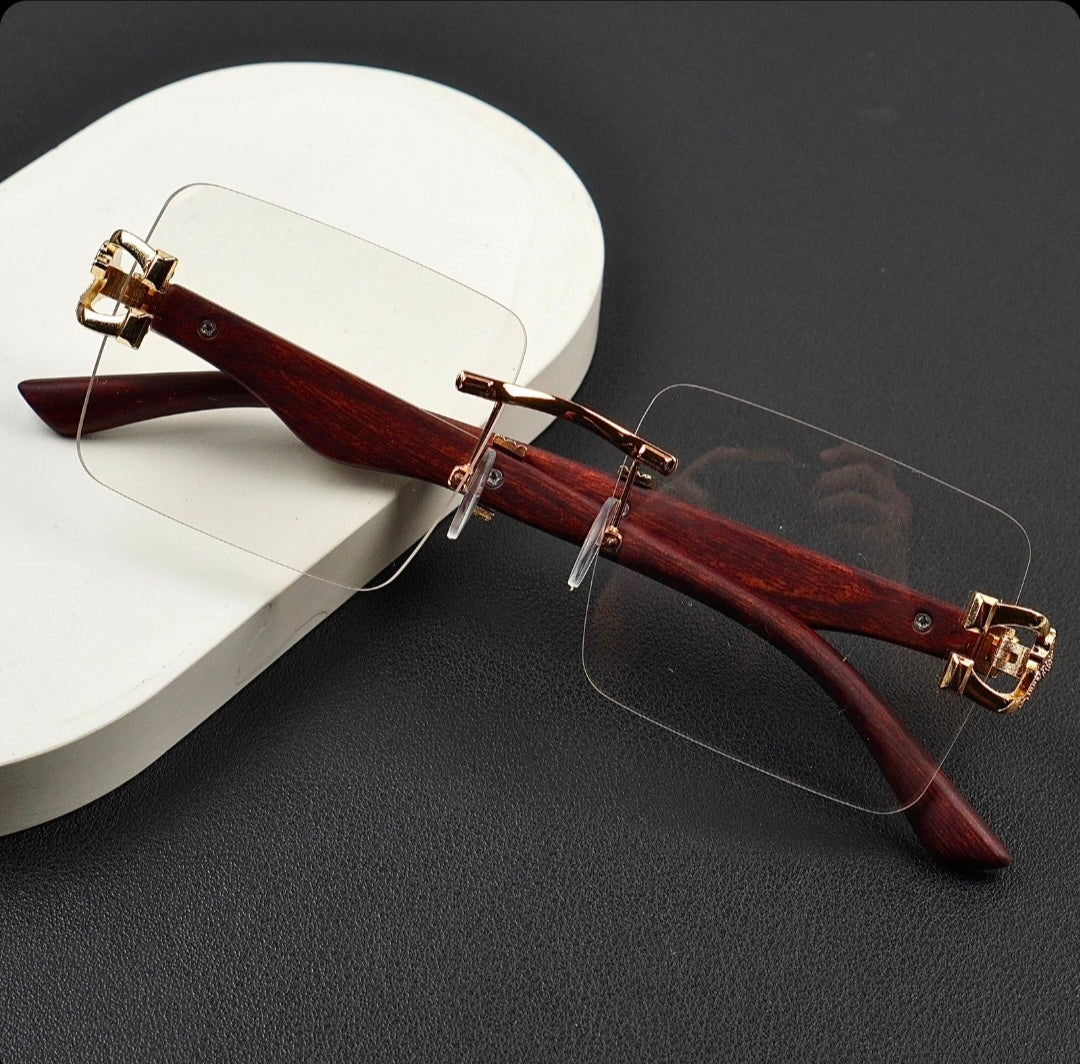 Transition Black – Rimless Sunglasses – S-1140