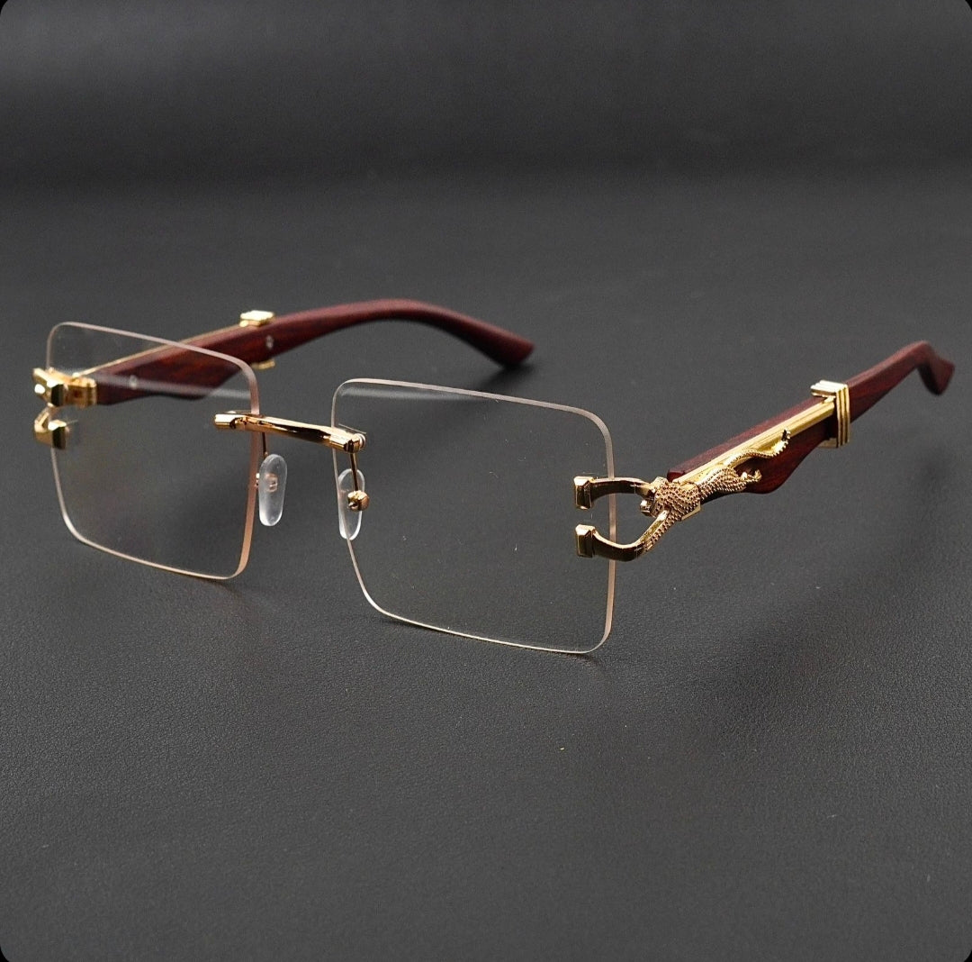 Transition Black – Rimless Sunglasses – S-1140
