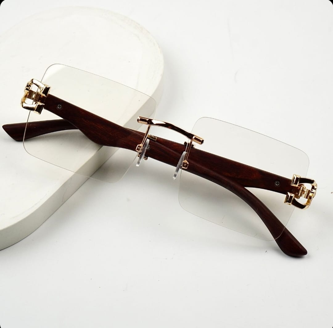Transition Brown – Rimless Sunglasses – S-1140
