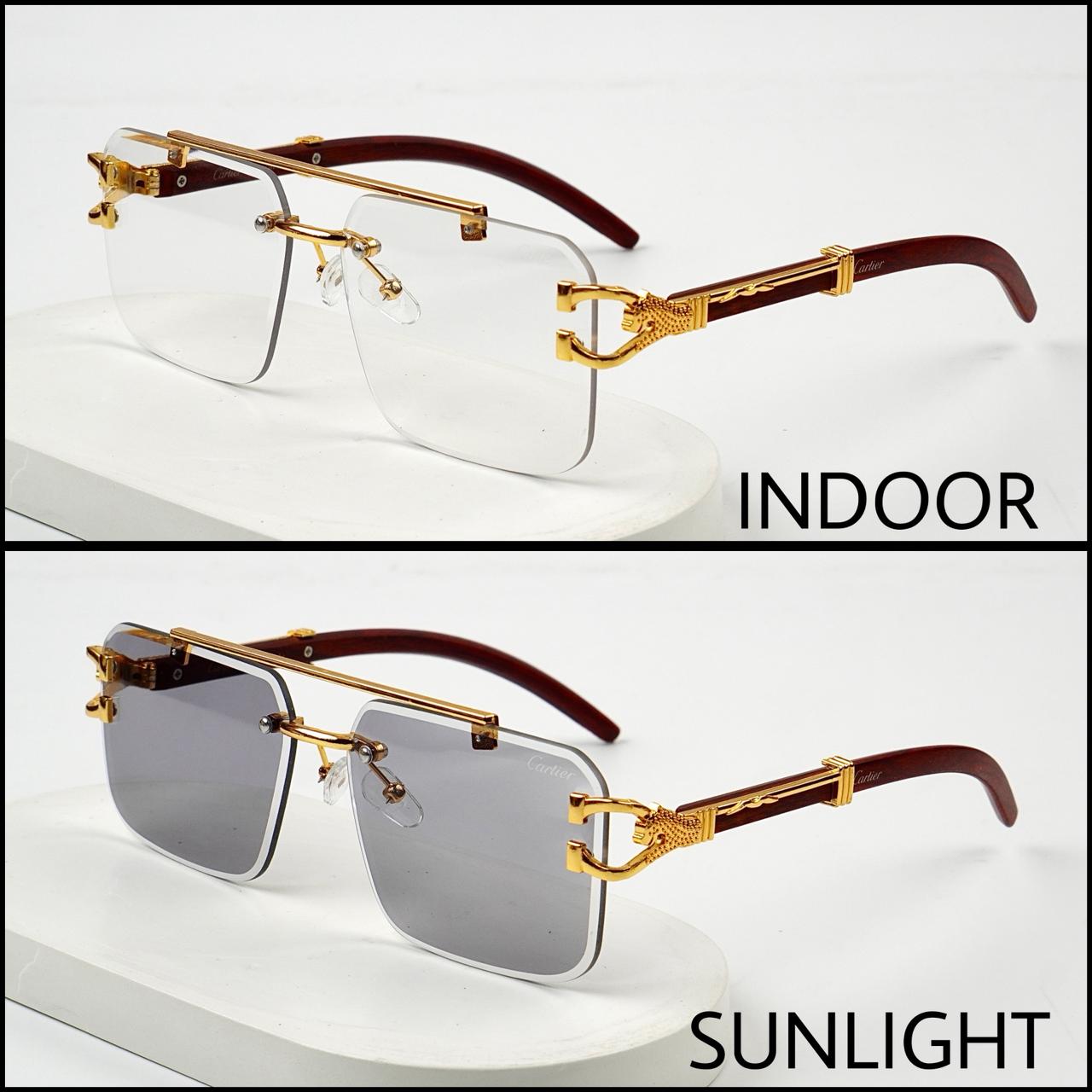 Solar Magic Cheetah Glasses (Transition Grey)