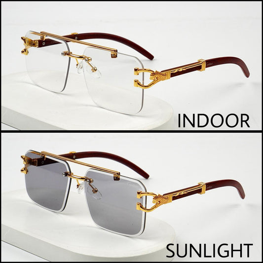 Solar Magic Cheetah Glasses (Transition Grey)