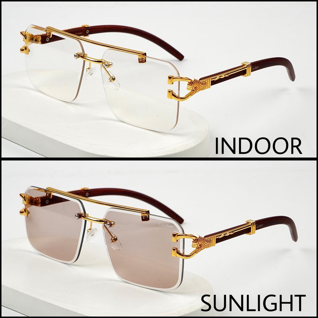 Solar Magic Cheetah Glasses (Transition Brown)